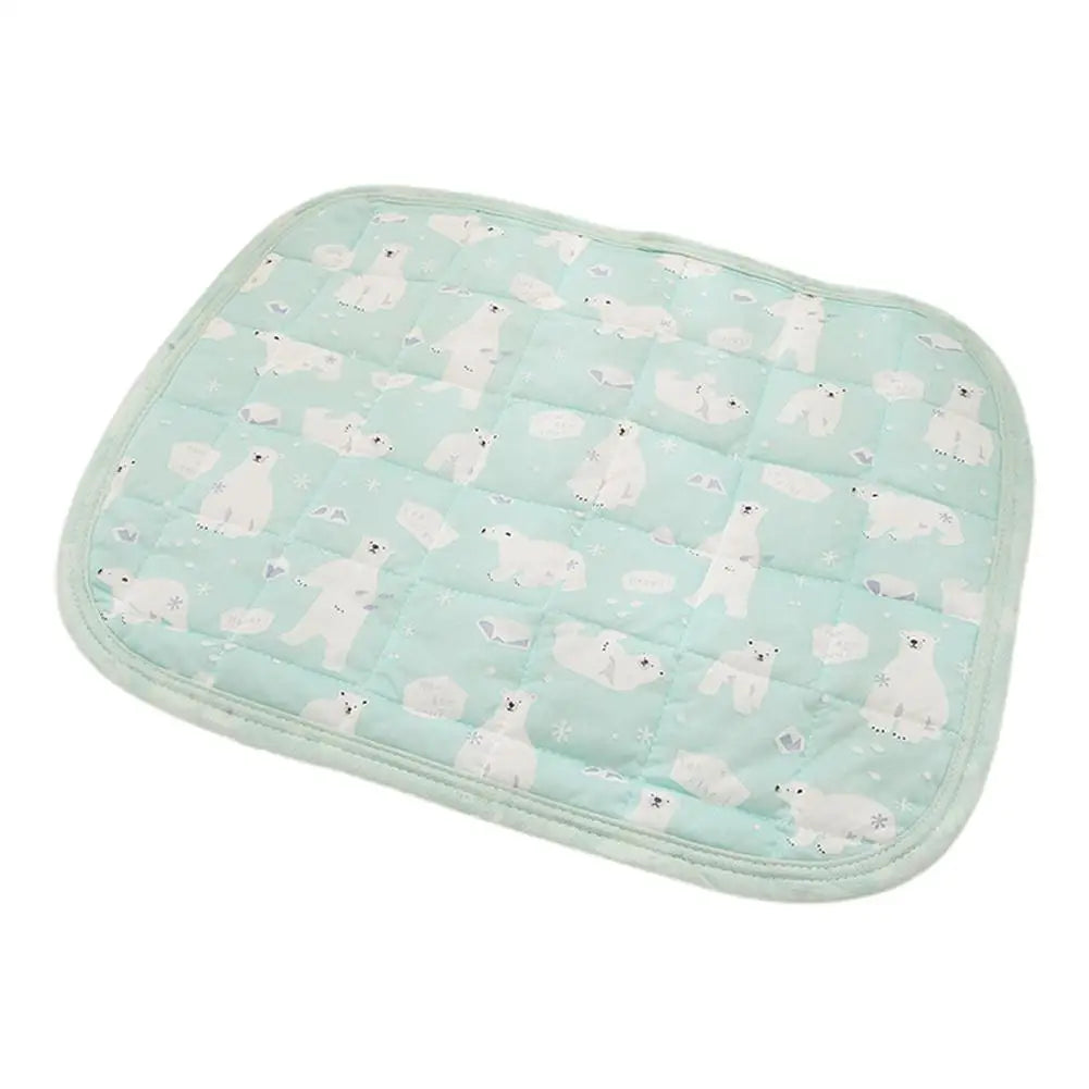 Summer Pet Ice Silk Mat Cat Dog Cooling Pad Mattress Sleeping Pad Washable Sofa Breathable Pet Dog Bed Pet Supplies