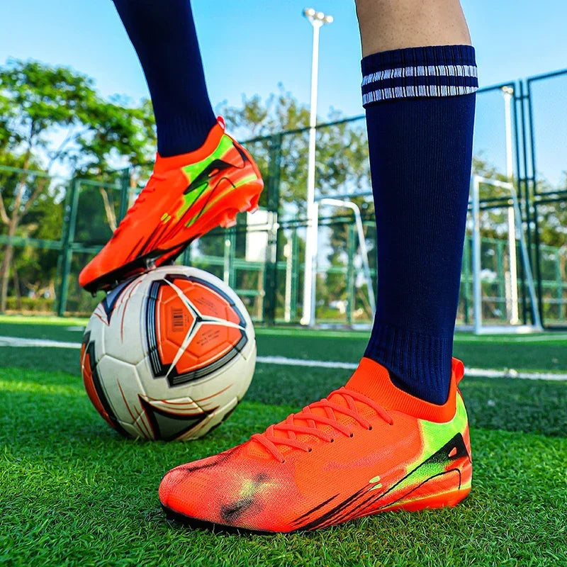 New Men's Soccer Shoes TF/FG Hot Selling Children's Football Boots Outdoor Anti-Slip Training Sneakers Football Shoes for Boys