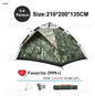 Goture 6-7Person Waterproof Automatic Tent 240*240*150cm Double Layer Camping Tent Outdoor Dome Camping Family Tent Couple Tents