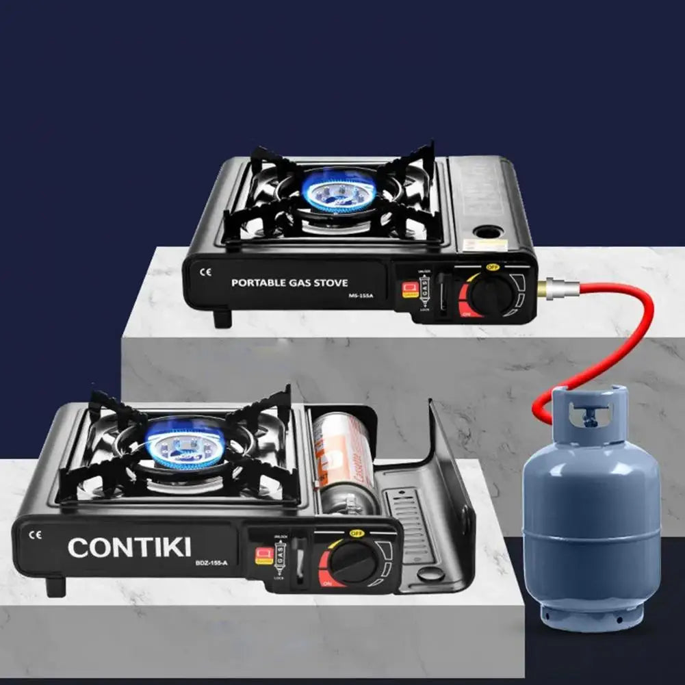 Portable Stove Durable 2900w Butane Gas Burner Stove for Outdoor Camping Bbq Cooking High-temperature Resistant Travel Cooker