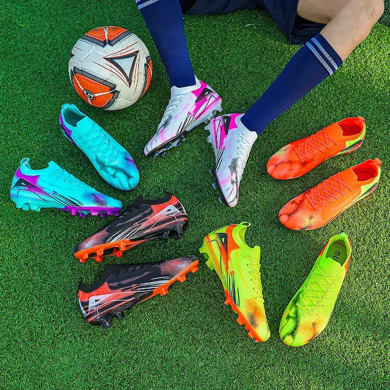 New Men's Soccer Shoes TF/FG Hot Selling Children's Football Boots Outdoor Anti-Slip Training Sneakers Football Shoes for Boys