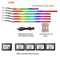 22in1 Symphony Car Ambient Light RGB 213 Color Universal Car Interior led strip acrylic Backlight Guide Symphony Atmosphere lamp