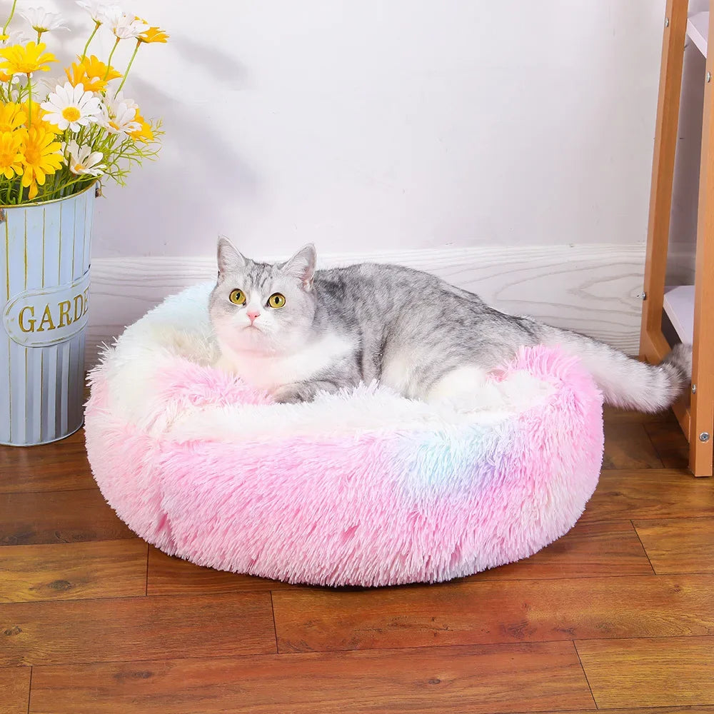 Long Haired Fur Shell Nest Crystal Velvet Warm Thick Sleeping Bag Cat Sleeping Bag Autumn Winter Universal Cat Nest Dog Nest