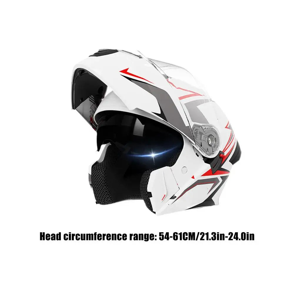 Adult Motorcycle Helmet Motorcycle Open Face Helmet Double Visor Protective Gear Headgear For Racing Street Riding Sportbike