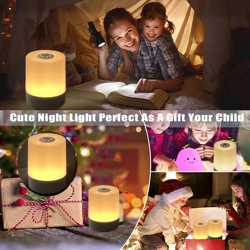 Night Lights for Kids Touch Night Lamp Rechargeable Touch Light With Dimmable Baby Nursery Lamp For Kitchen Bedroom Bedside Room