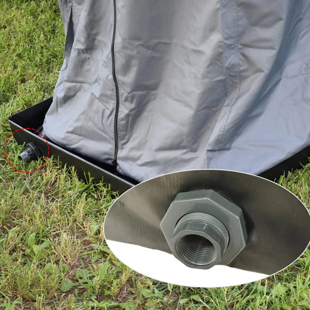 Folding Shower Tent Base 104x104x13cm Portable Shower Tray with Drain Use with Portable Shower Canopy Base for Indoor Outdoor