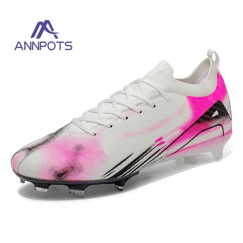New Men's Soccer Shoes TF/FG Hot Selling Children's Football Boots Outdoor Anti-Slip Training Sneakers Football Shoes for Boys