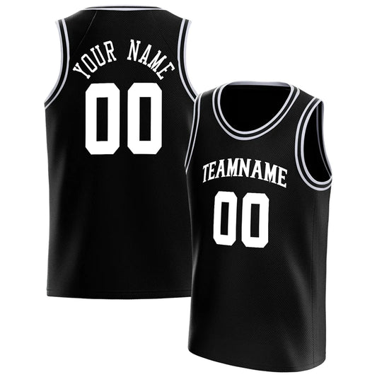 Fashion Black Basketball Tank Tops Summer Trend Custom Name Team Name Men Women Sports Vest Casual Oversized Team Uniforms Tops