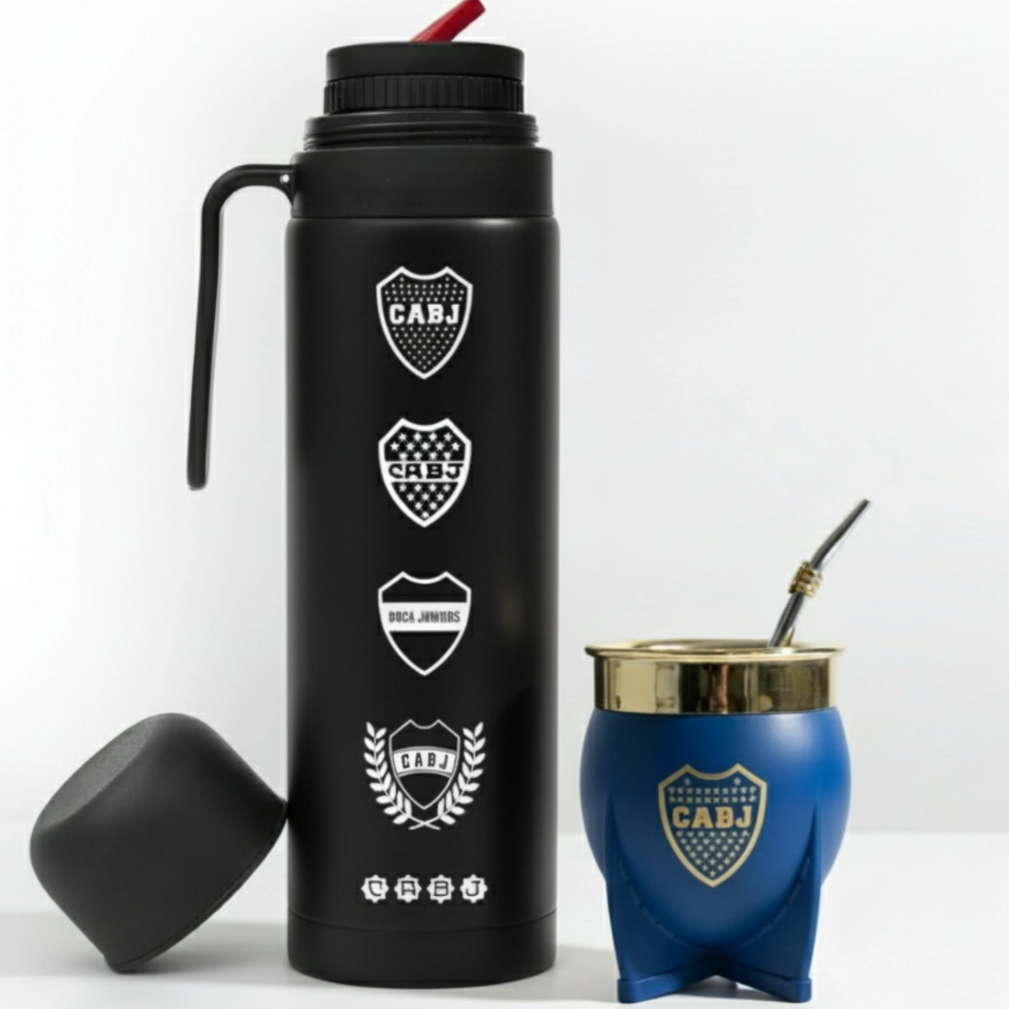Mate Boca Juniors | Material de Lona Azul