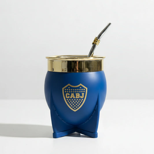 Mate Boca Juniors | Material de Lona Azul