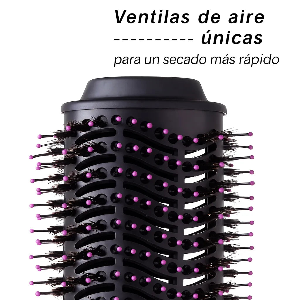 Cepillo Multiusos 3 en 1, alisa, seca y peina rápidamente, con tecnología anti-frizz