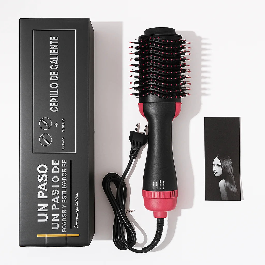 Cepillo alisador y secador, peina y evita el frizz para mantener tu cabello suave, brillante y si enredo.