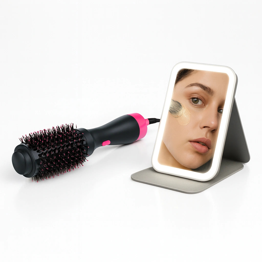 Cepillo Multiusos 3 en 1, alisa, seca y peina rápidamente, con tecnología anti-frizz